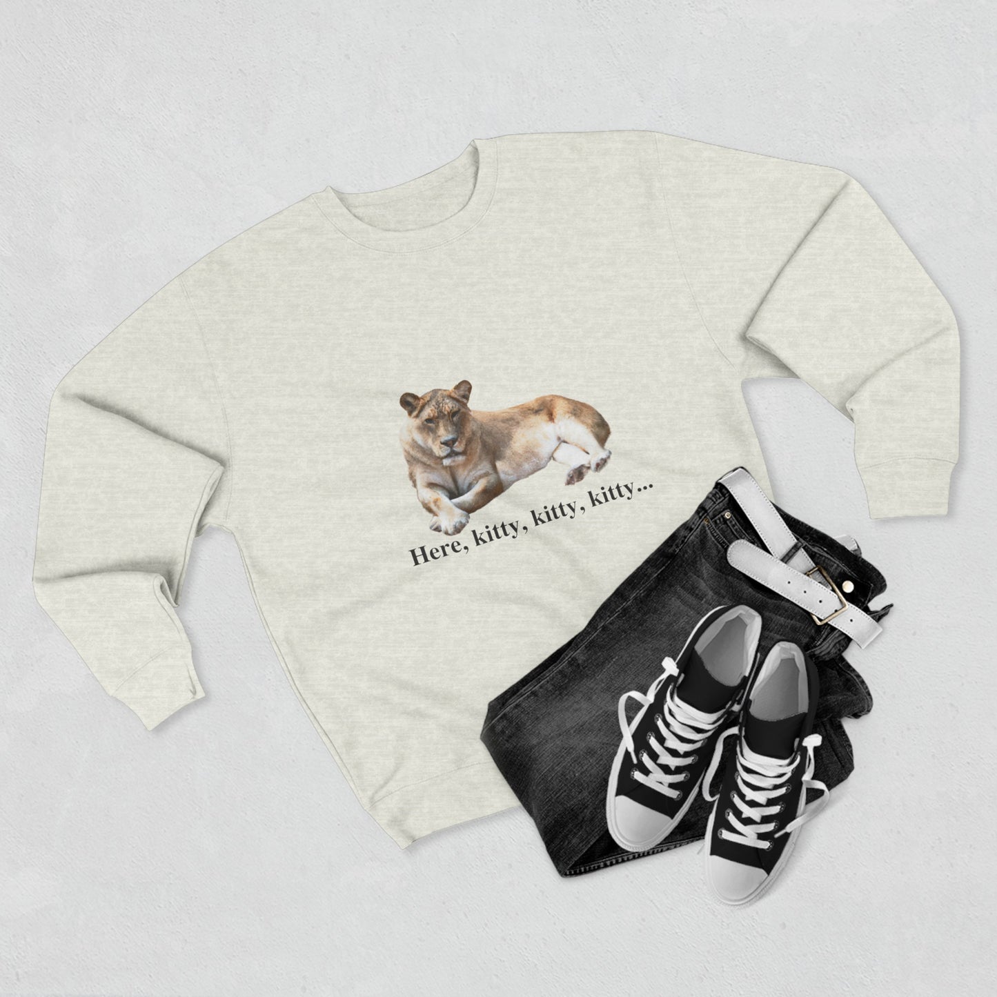 Unisex Premium Lioness Big Cats Crewneck Sweatshirt