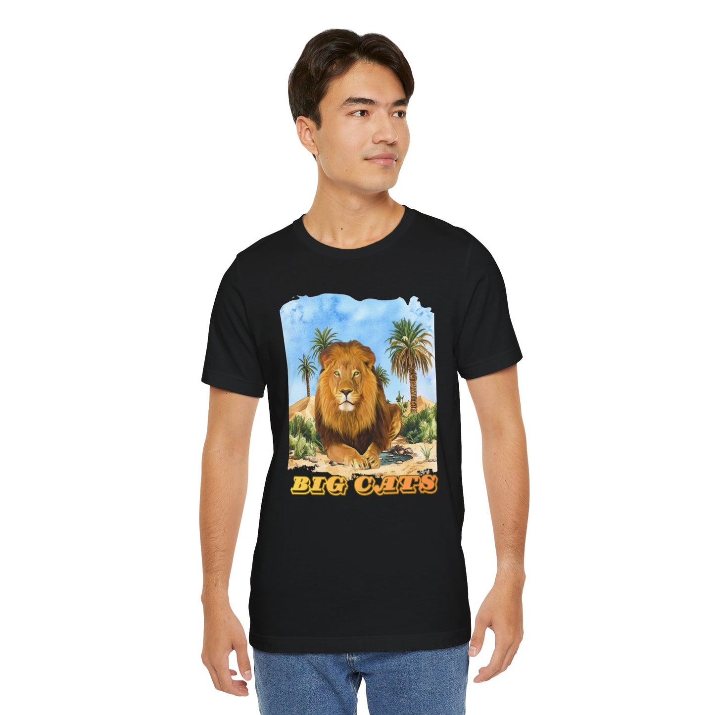 Men's Big Cats Lion Tee Shirt