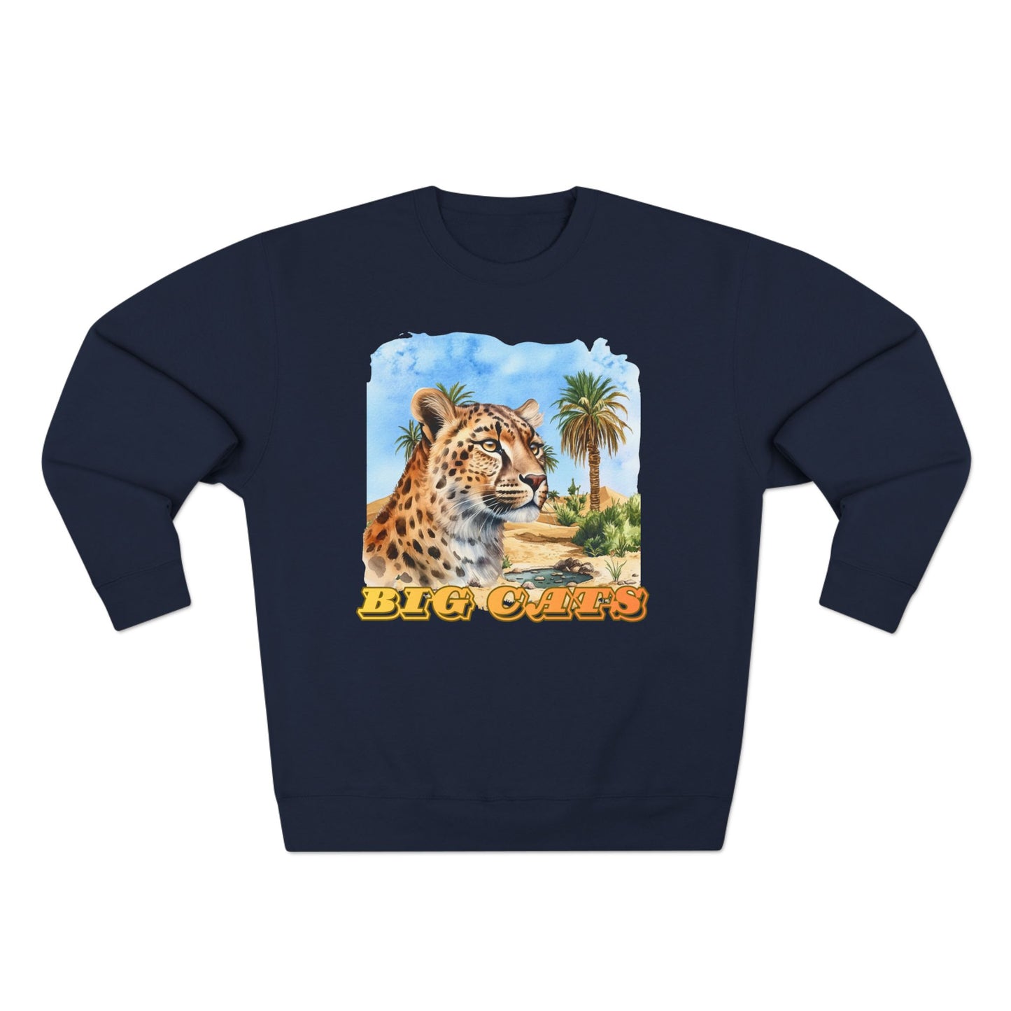 Men's Big Cats Cheetah Premium Crewneck Sweatshirt