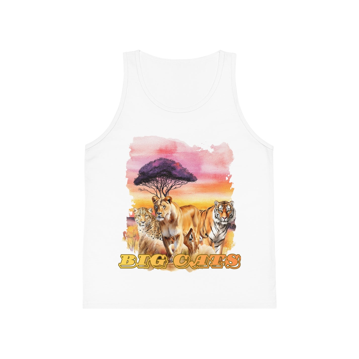 Girl's Trio Big Cats Tank Top