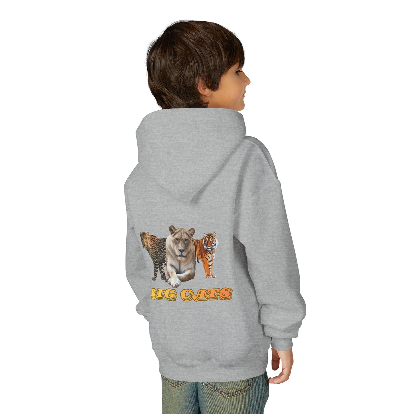 Youth Big Cats Lioness Hooded Sweatshirt