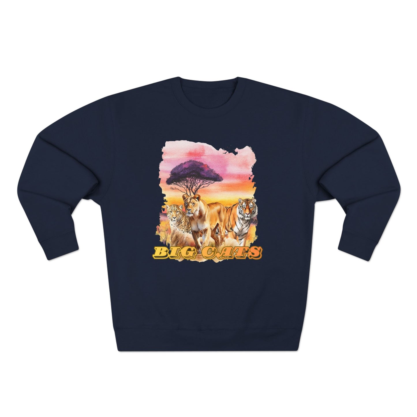 Women's Big Cats Trio Premium Crewneck Sweatshirt