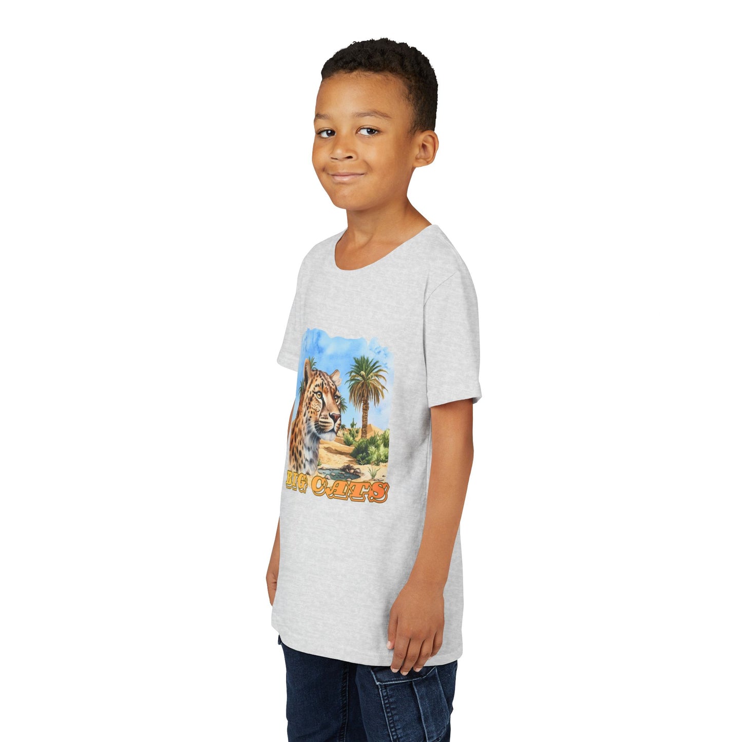 Boys Cheetah Big Cats Graphic Tee Shirt