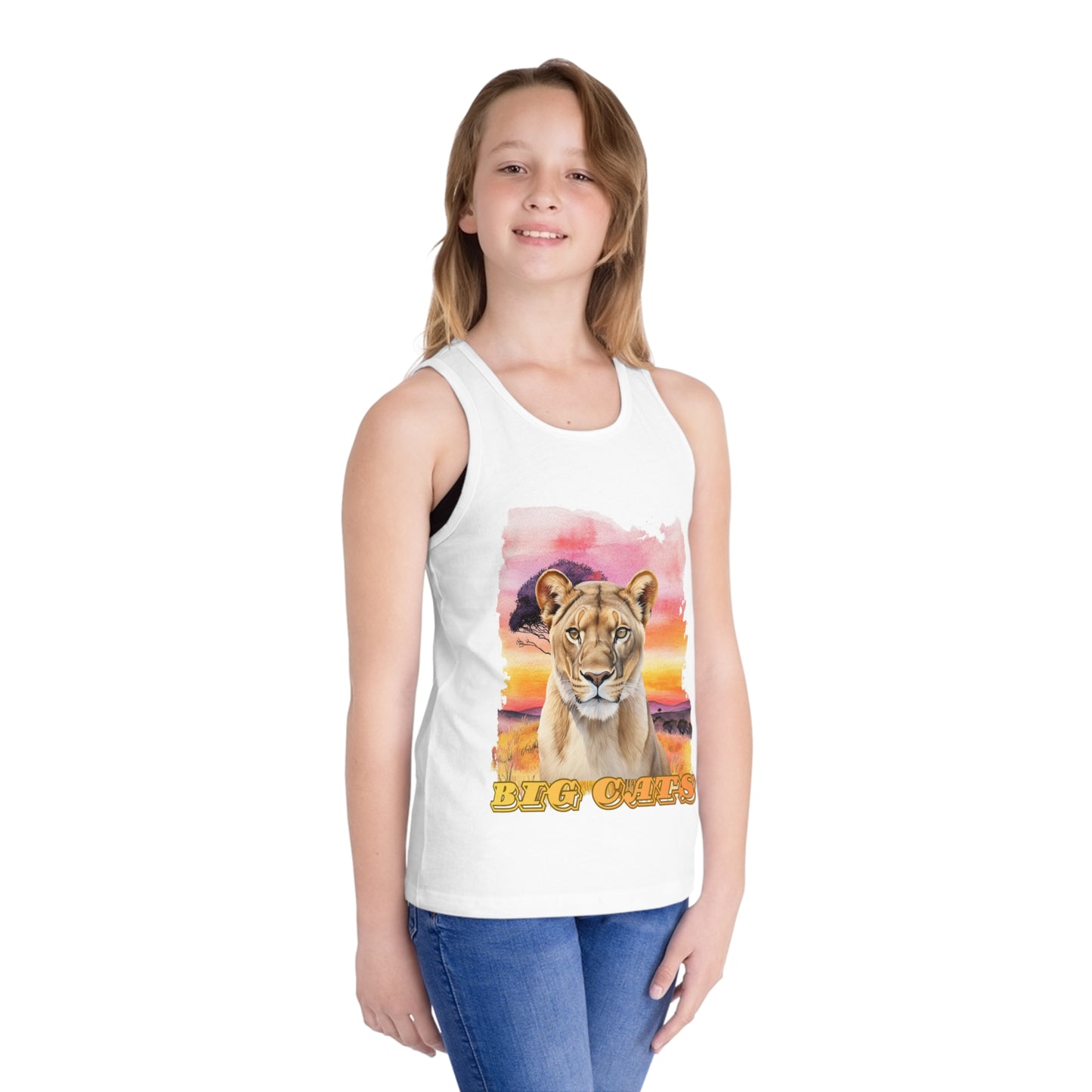 Girl's Lioness Big Cats Tank Top