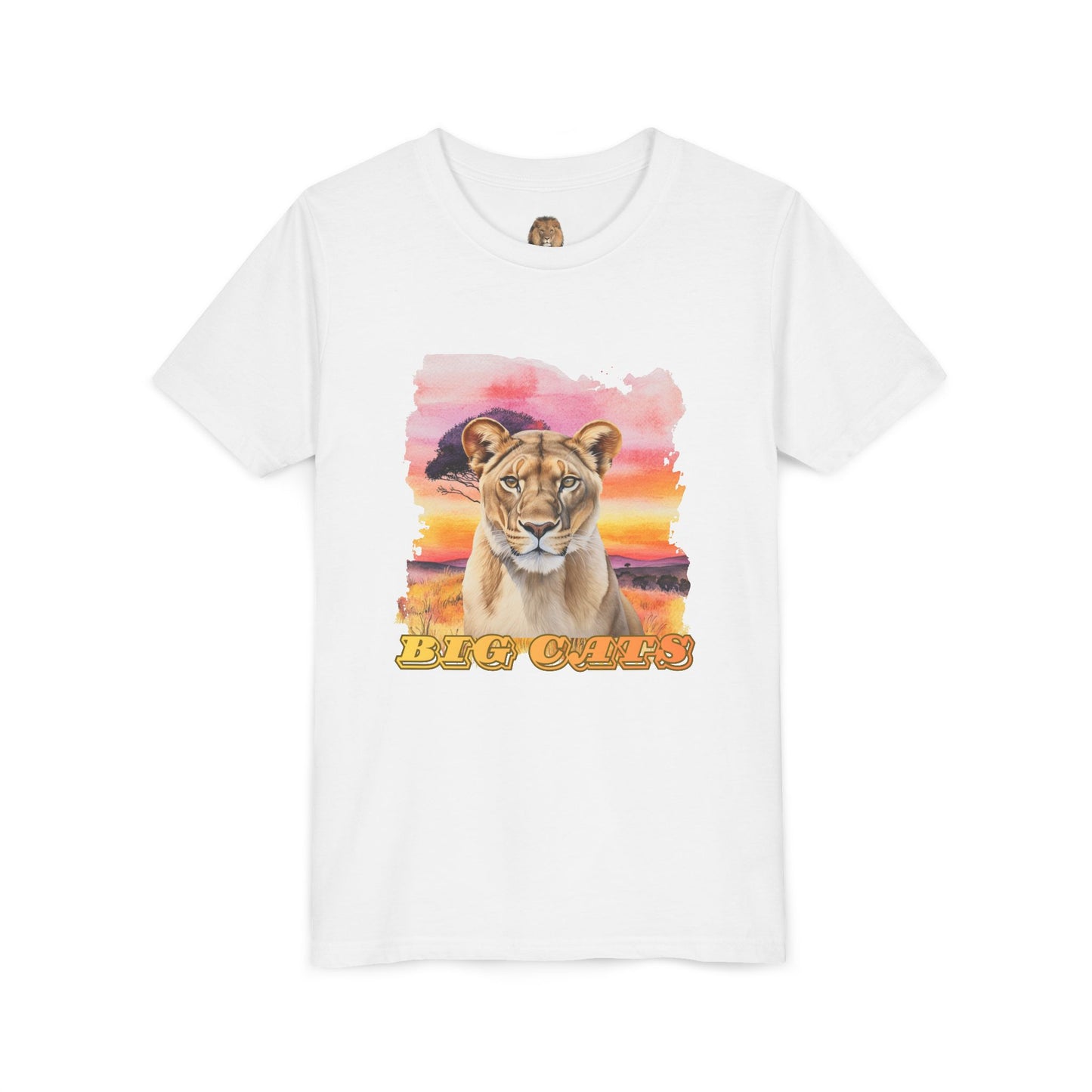 Girls Big Cats Lioness Short Sleeve Tee