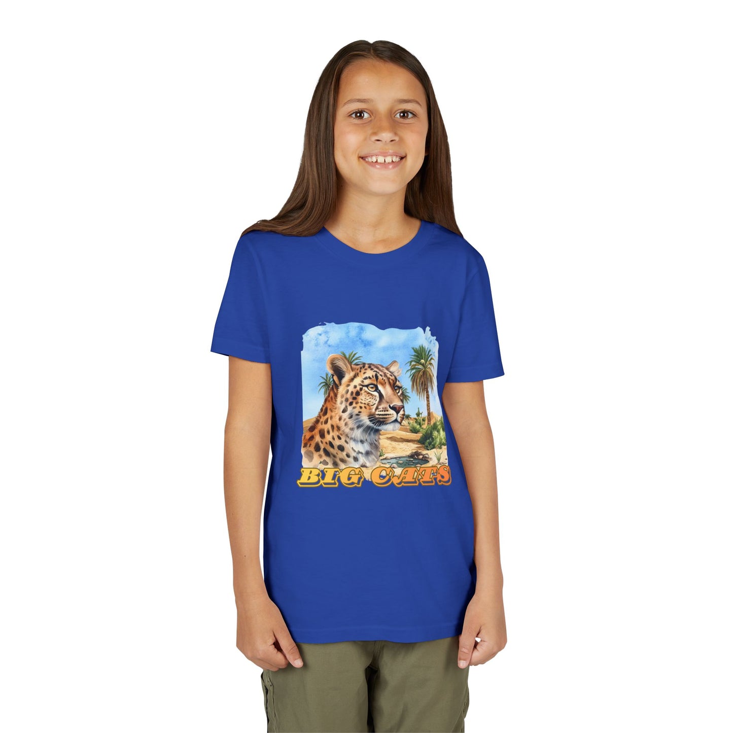 Boys Cheetah Big Cats Graphic Tee Shirt