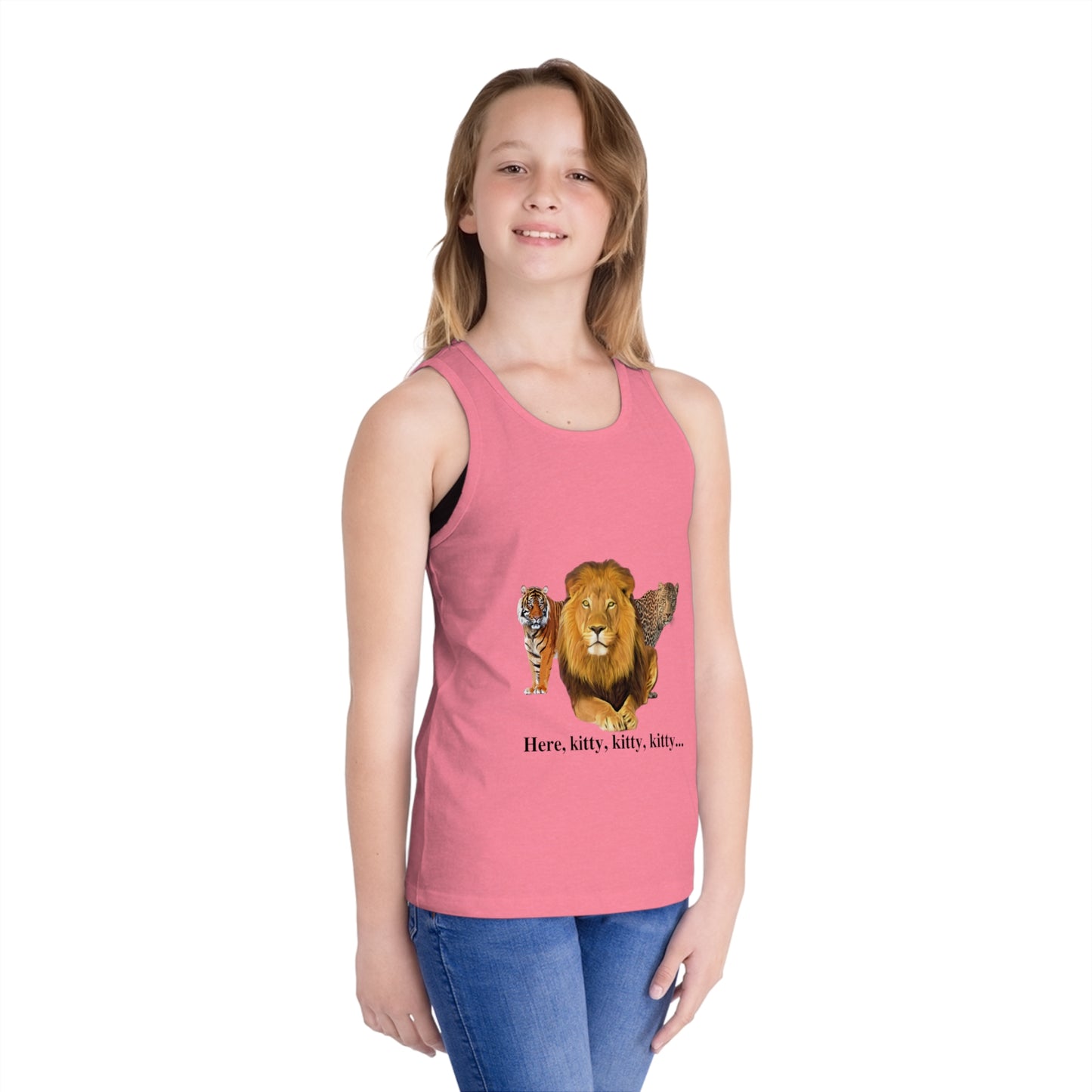 Kid's Big Cats Lion Jersey Tank Top