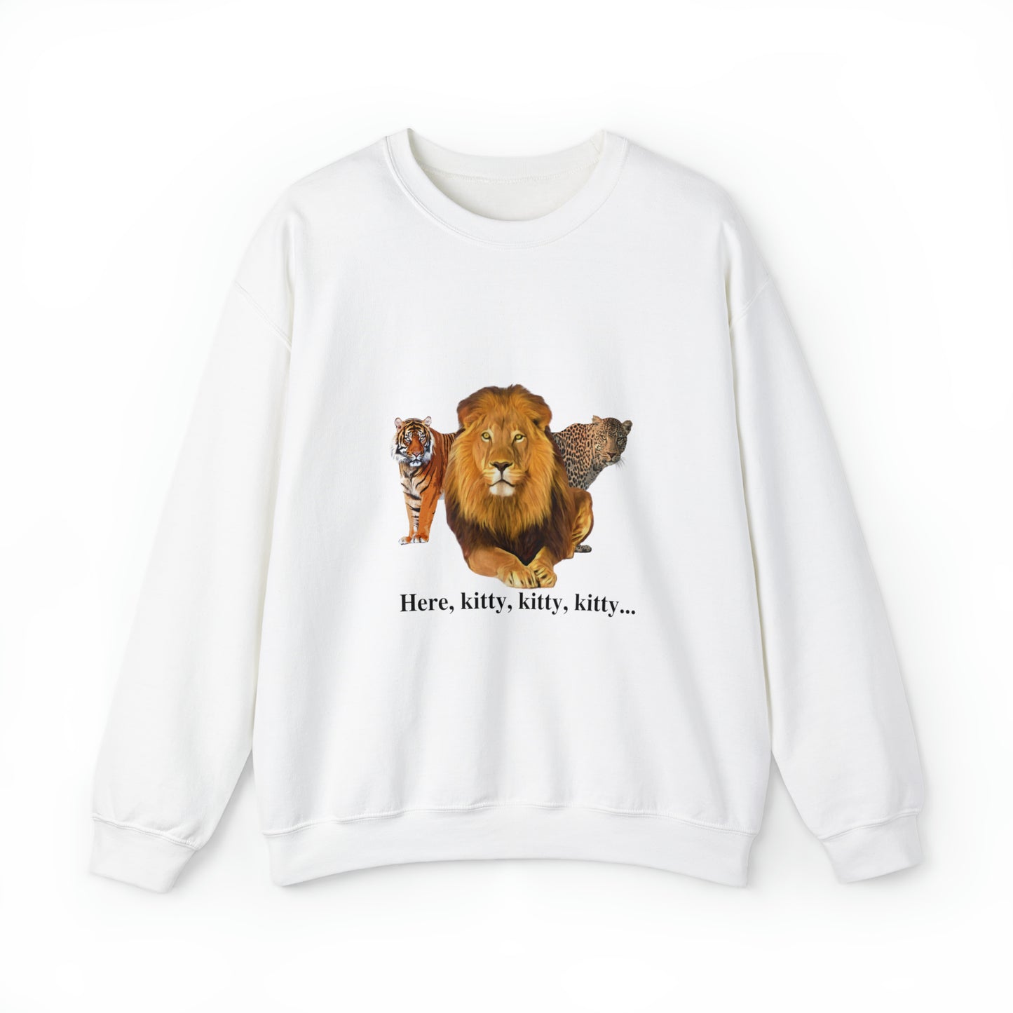 Unisex Big Cats Lion Crewneck Sweatshirt