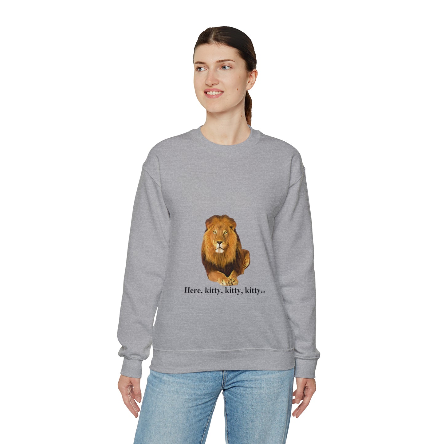 Unisex Lion Big Cats Crewneck Sweatshirt