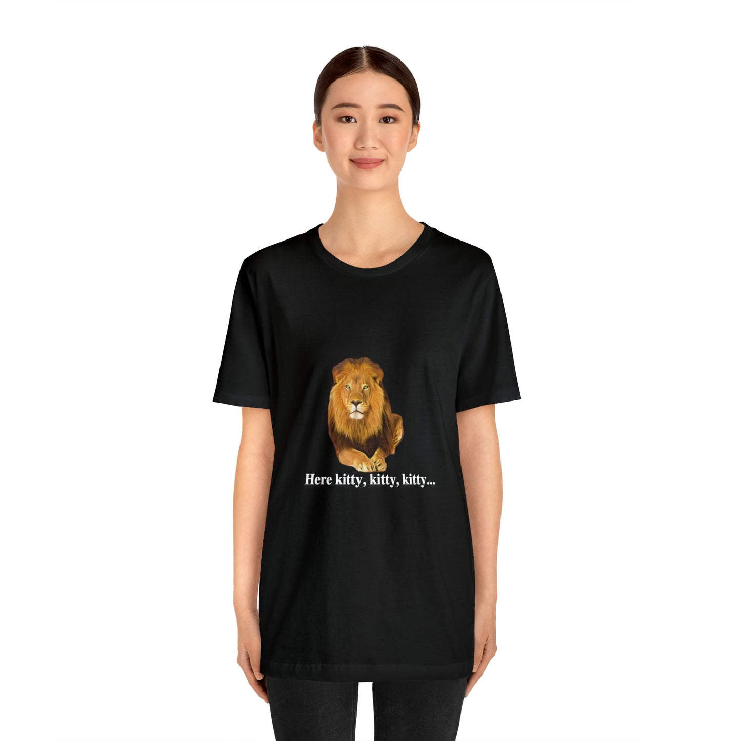 Unisex Lion Big Cats Short Sleeve Tee