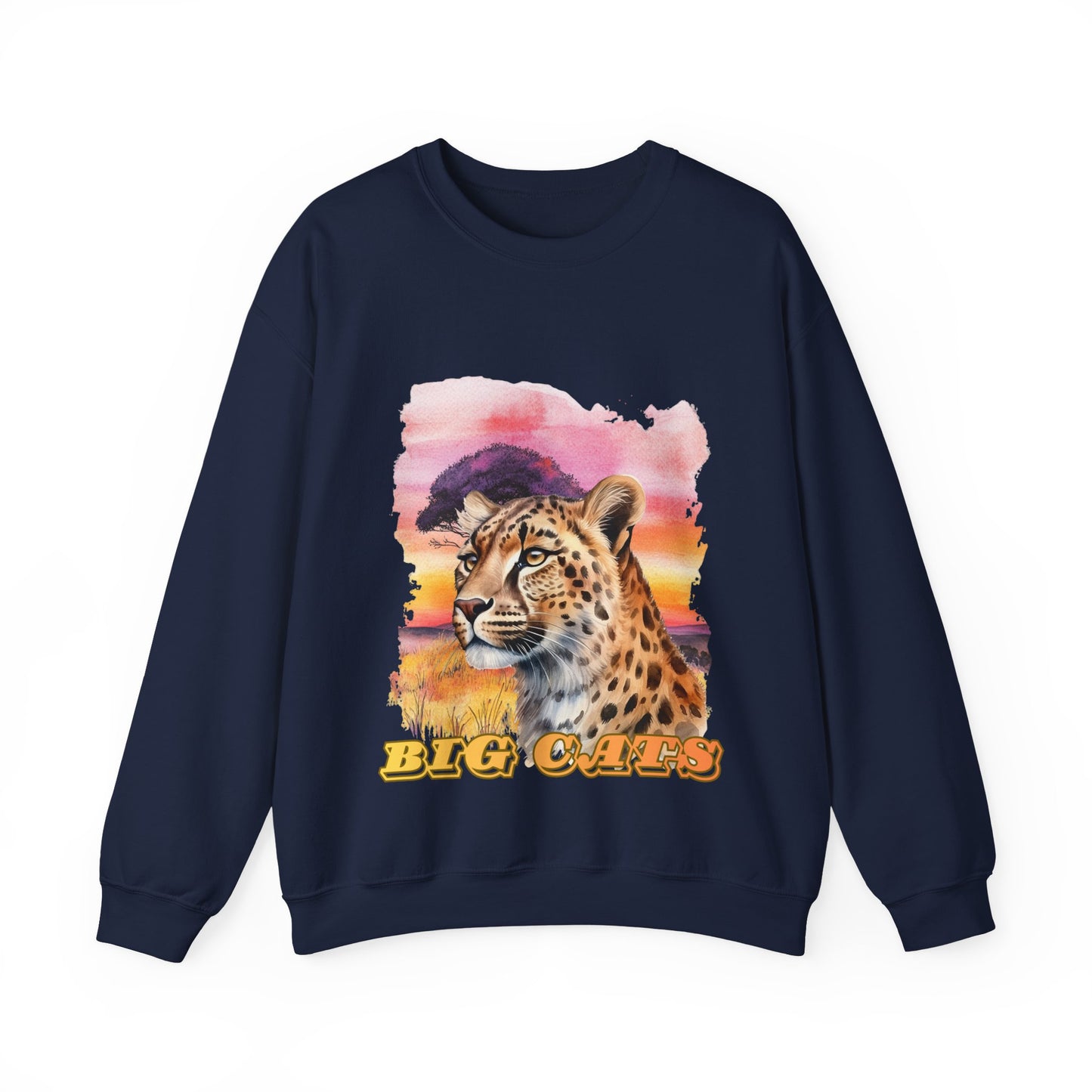 Women's Big Cats Cheetah Crewneck Sweatshirt