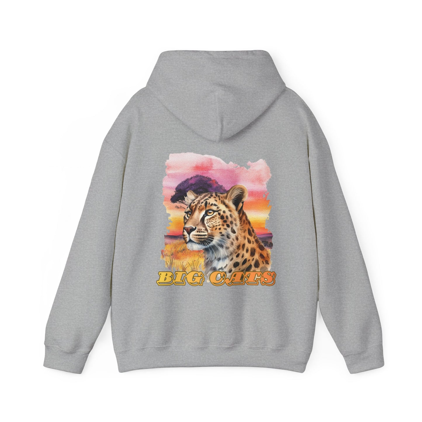 Women's Cheetah Big Cats Sunset Hoodie