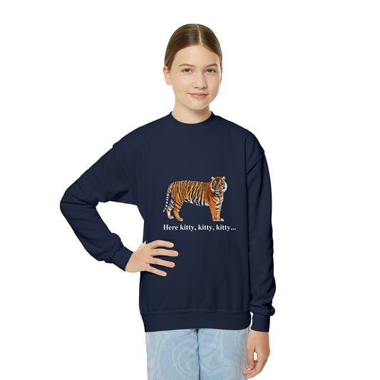 Youth Tiger Big Cats Crewneck Sweatshirt