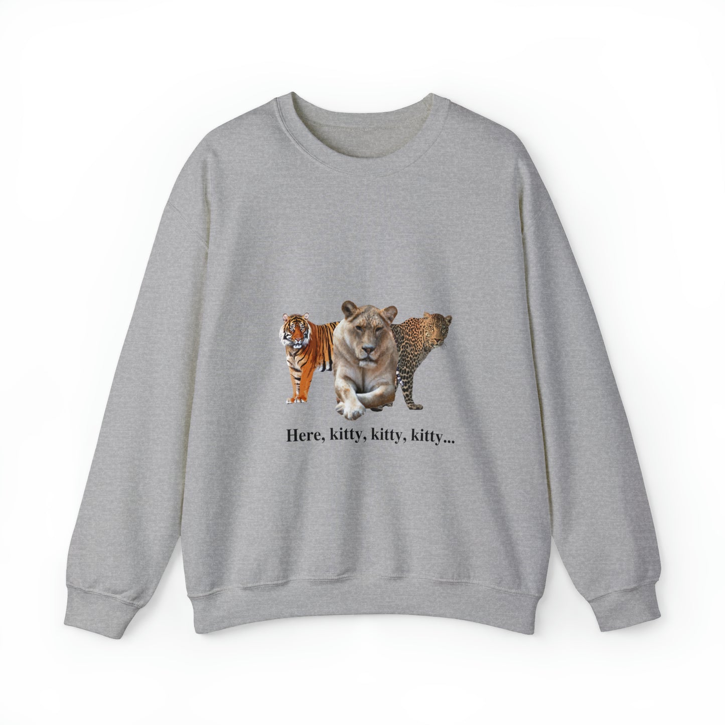 Unisex Big Cats Lioness Crewneck Sweatshirt