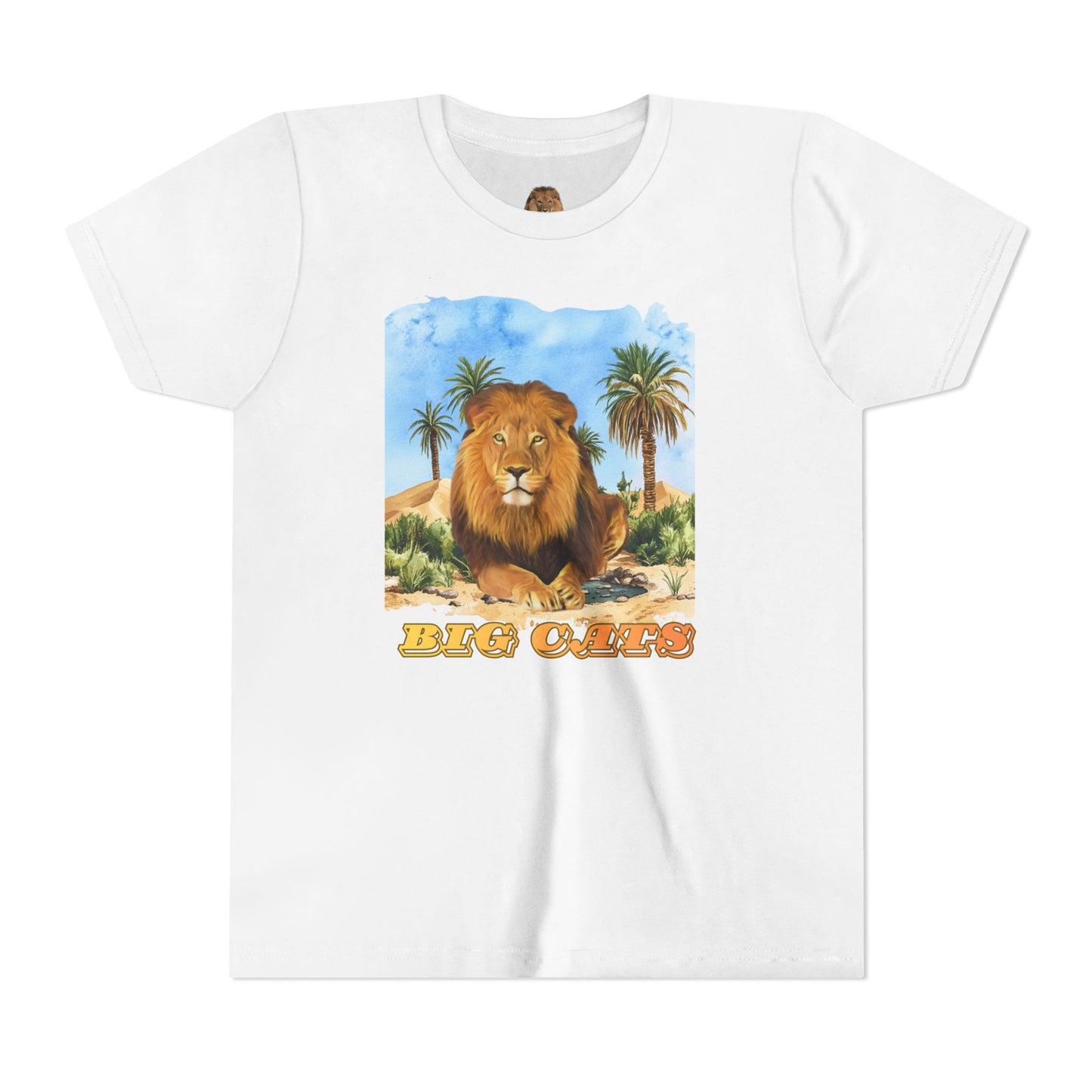 Boy's Lion Big Cats Short Sleeve Tee