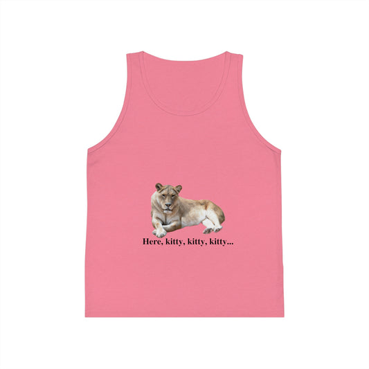 Kid's Lioness Big Cats Jersey Tank Top