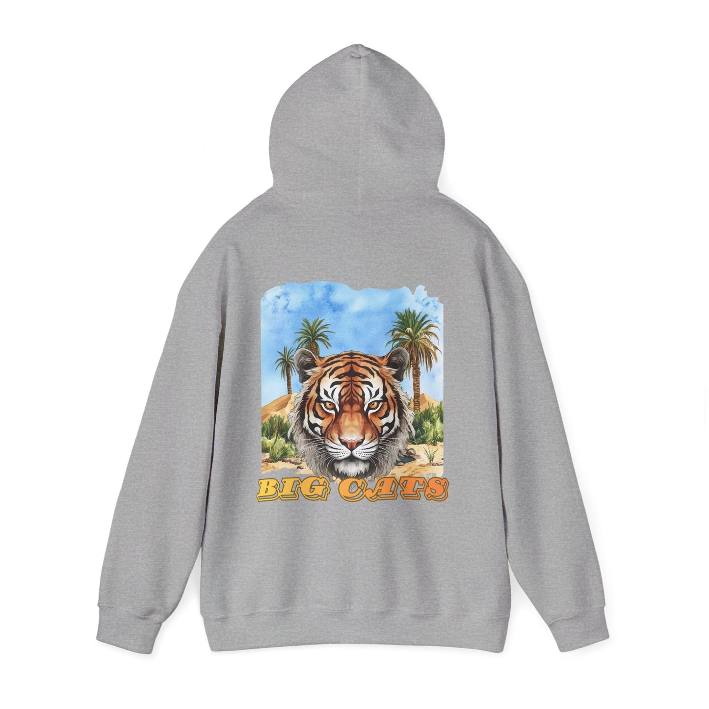 Mens Tiger "Big Cats" Pullover Hooded Sweatshirt