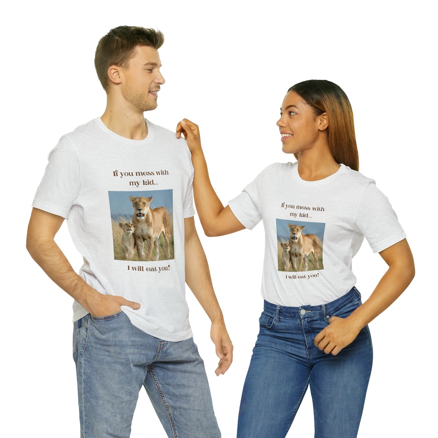 Womens' Lioness and Cub Short Sleeve Tee