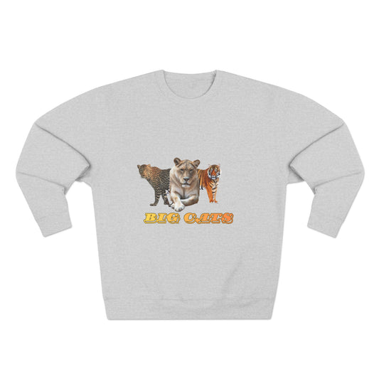 Unisex Premium Big Cats Lioness Crewneck Sweatshirt