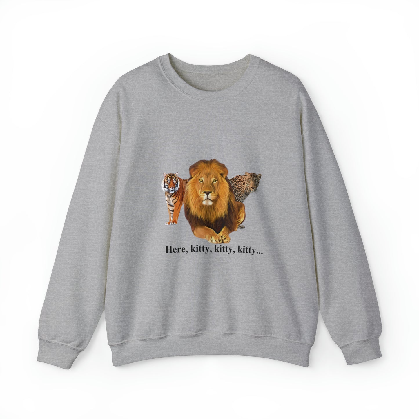 Unisex Big Cats Lion Crewneck Sweatshirt