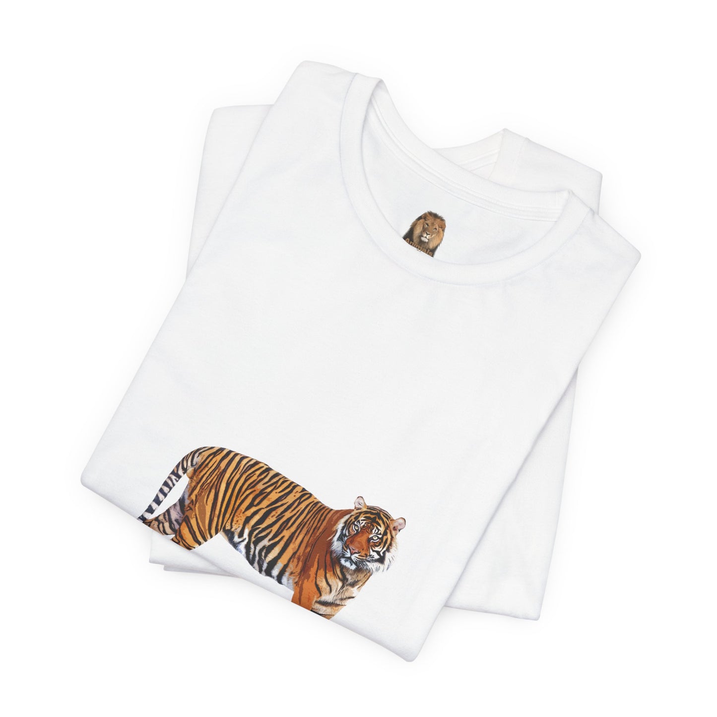 Unisex Tiger Big Cats Short Sleeve Tee