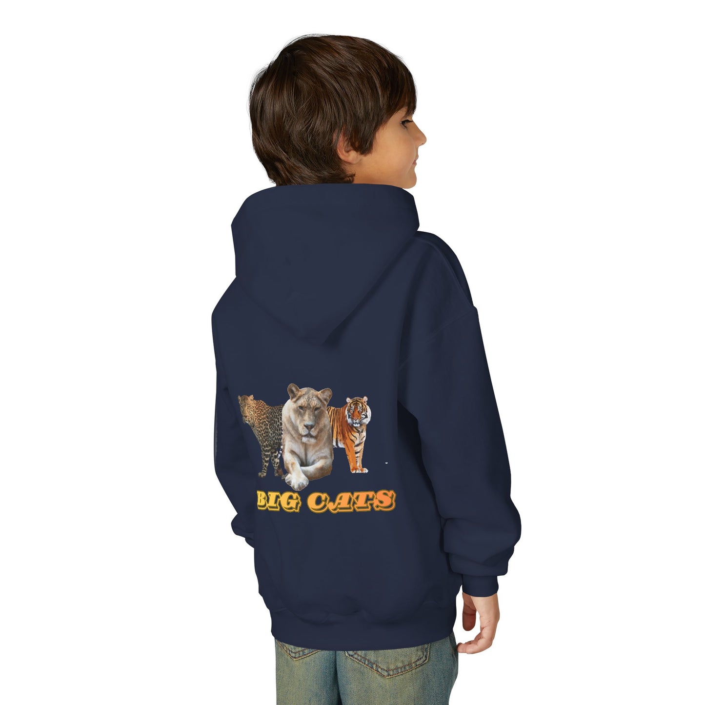 Youth Big Cats Lioness Hooded Sweatshirt