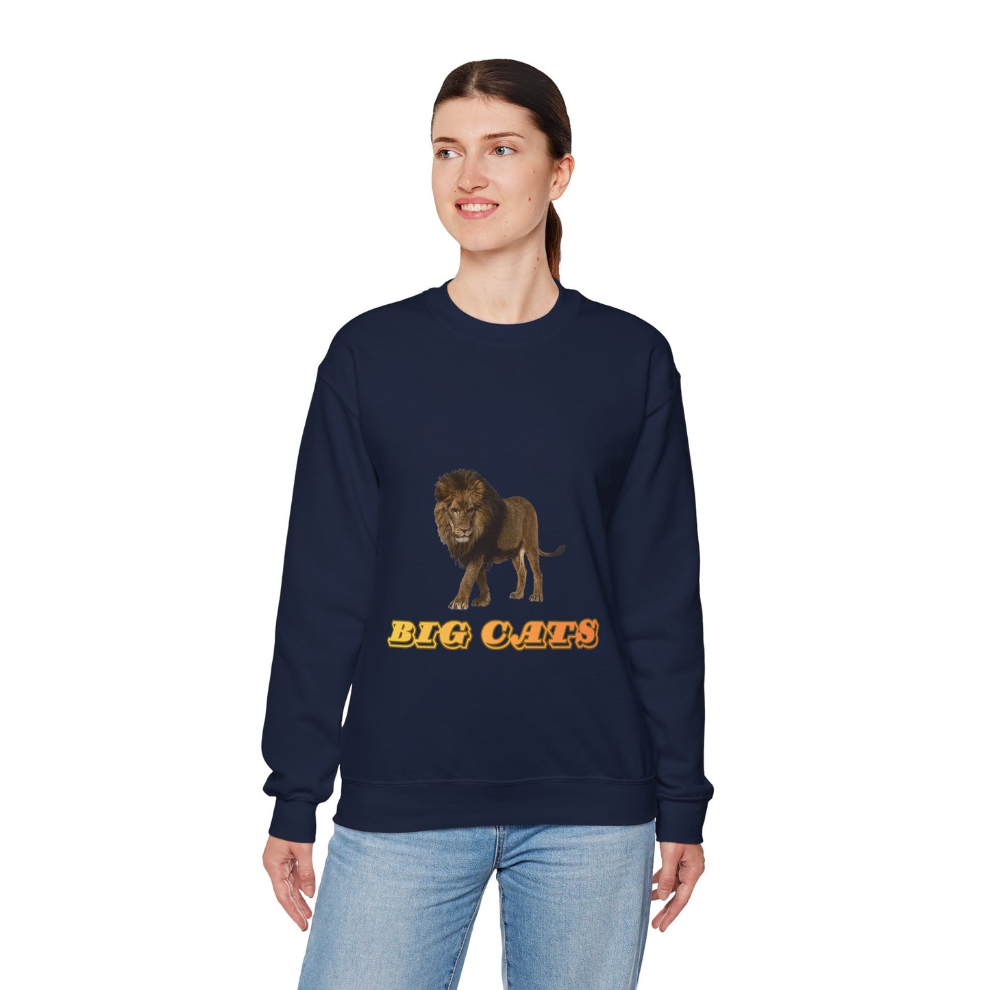 Unisex Lion Big Cats Crewneck Sweatshirt