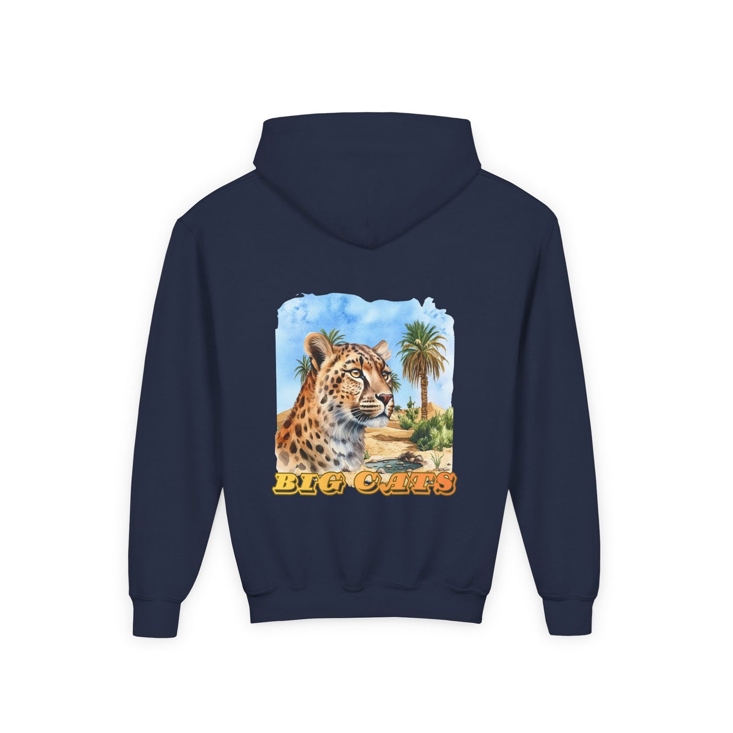 Boys Big Cats Cheetah Hooded Sweatshirt