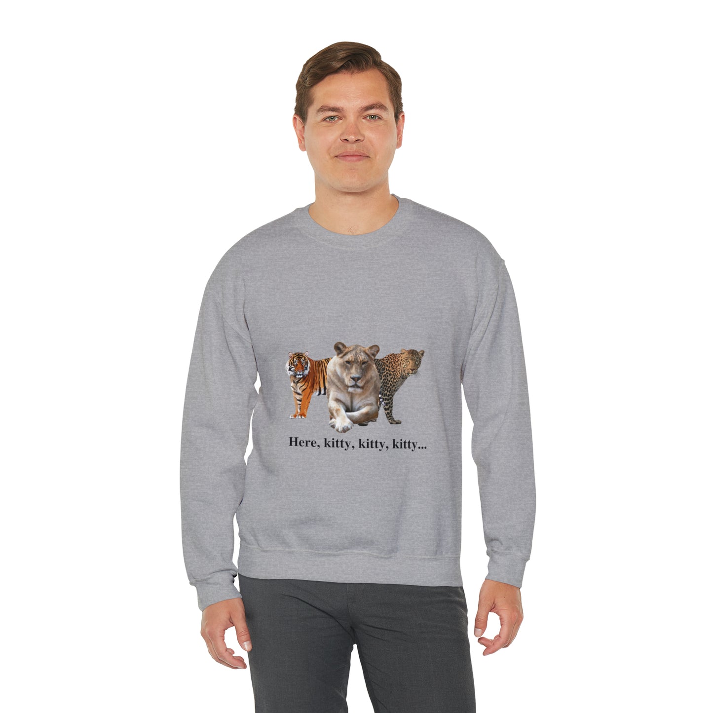 Unisex Big Cats Lioness Crewneck Sweatshirt