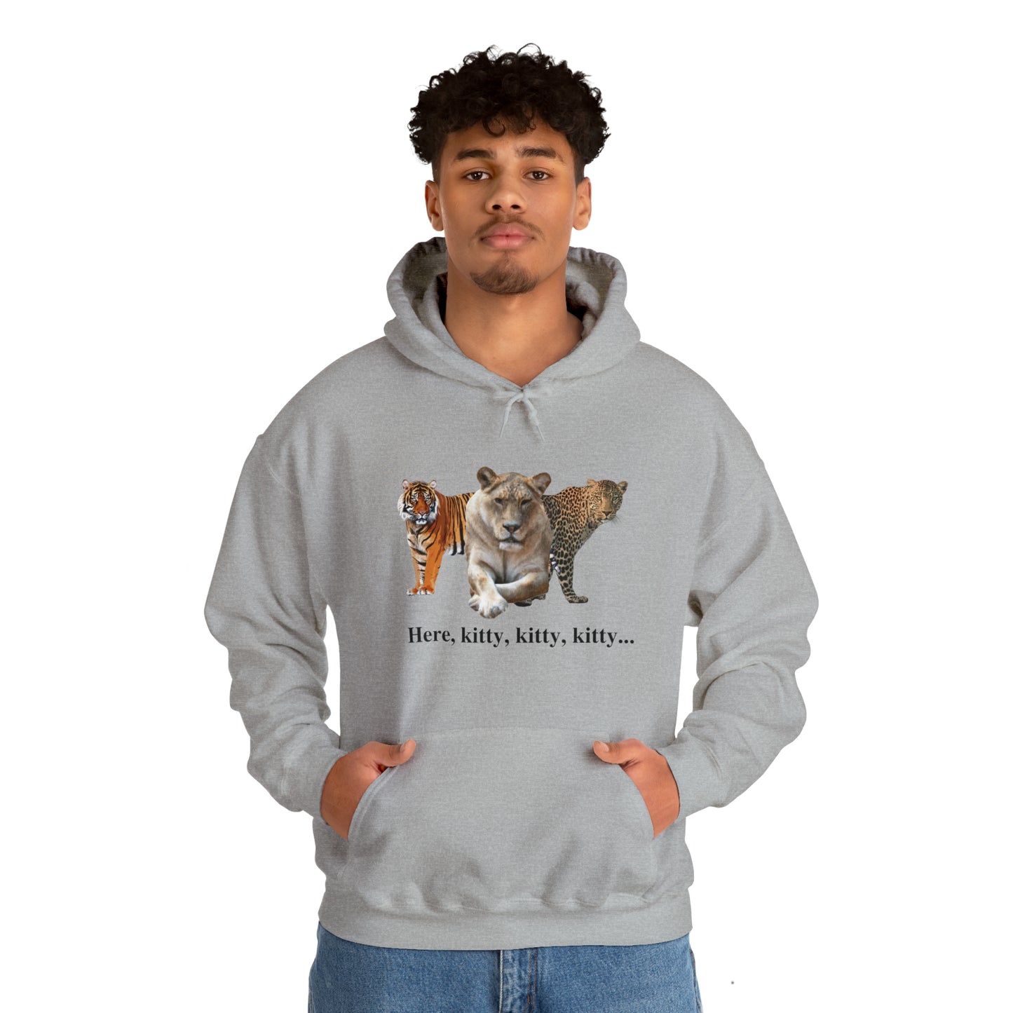 Unisex Big Cats Lioness Hooded Sweatshirt