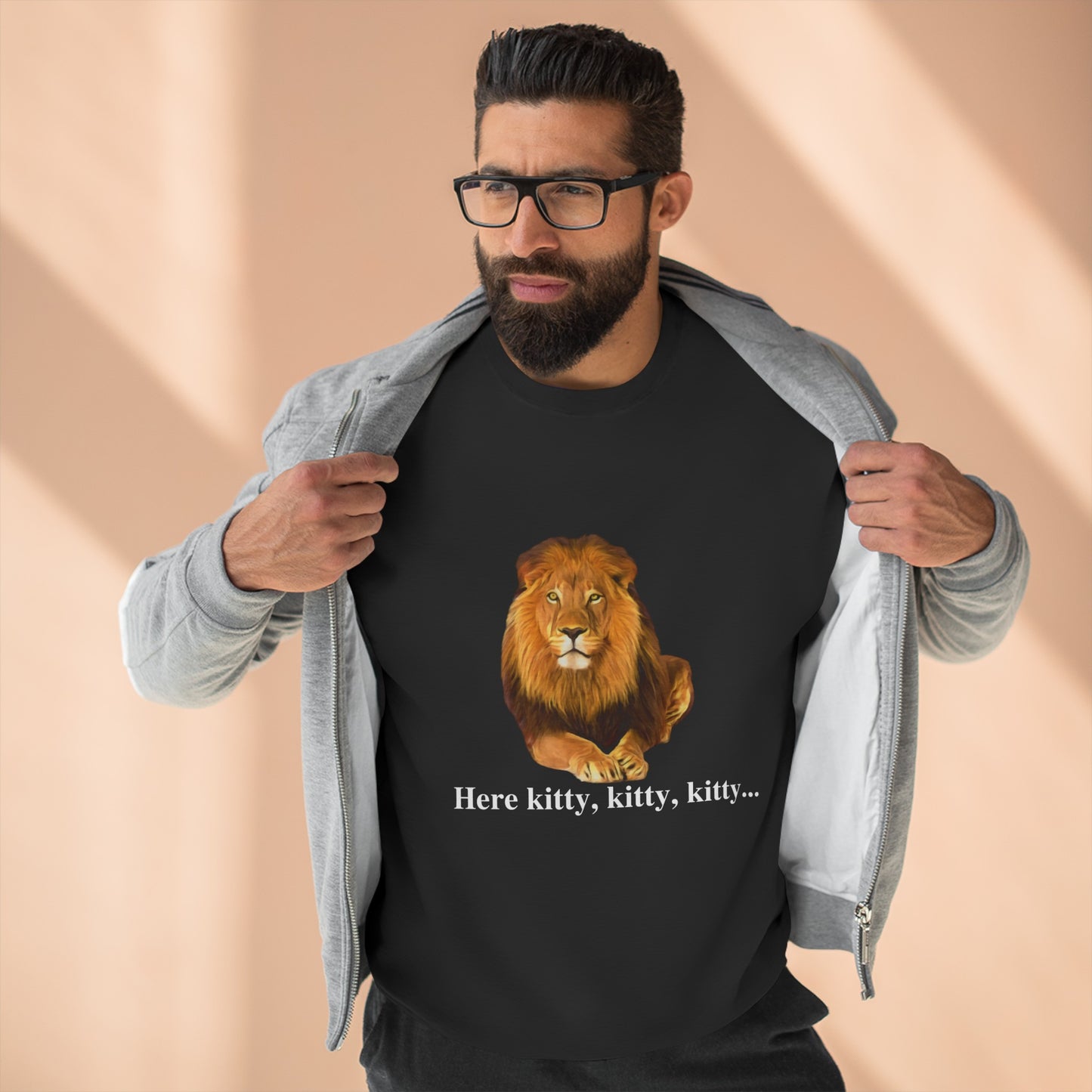 Unisex Premium Lion Big Cats Crewneck Sweatshirt