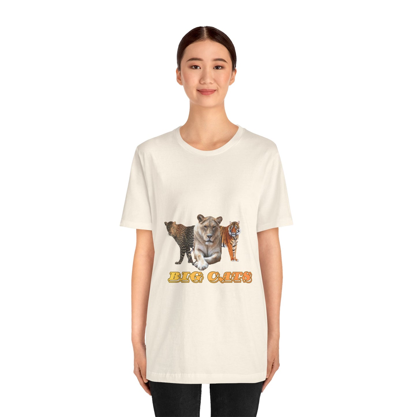 Unisex Big Cats Lioness Short Sleeve Tee