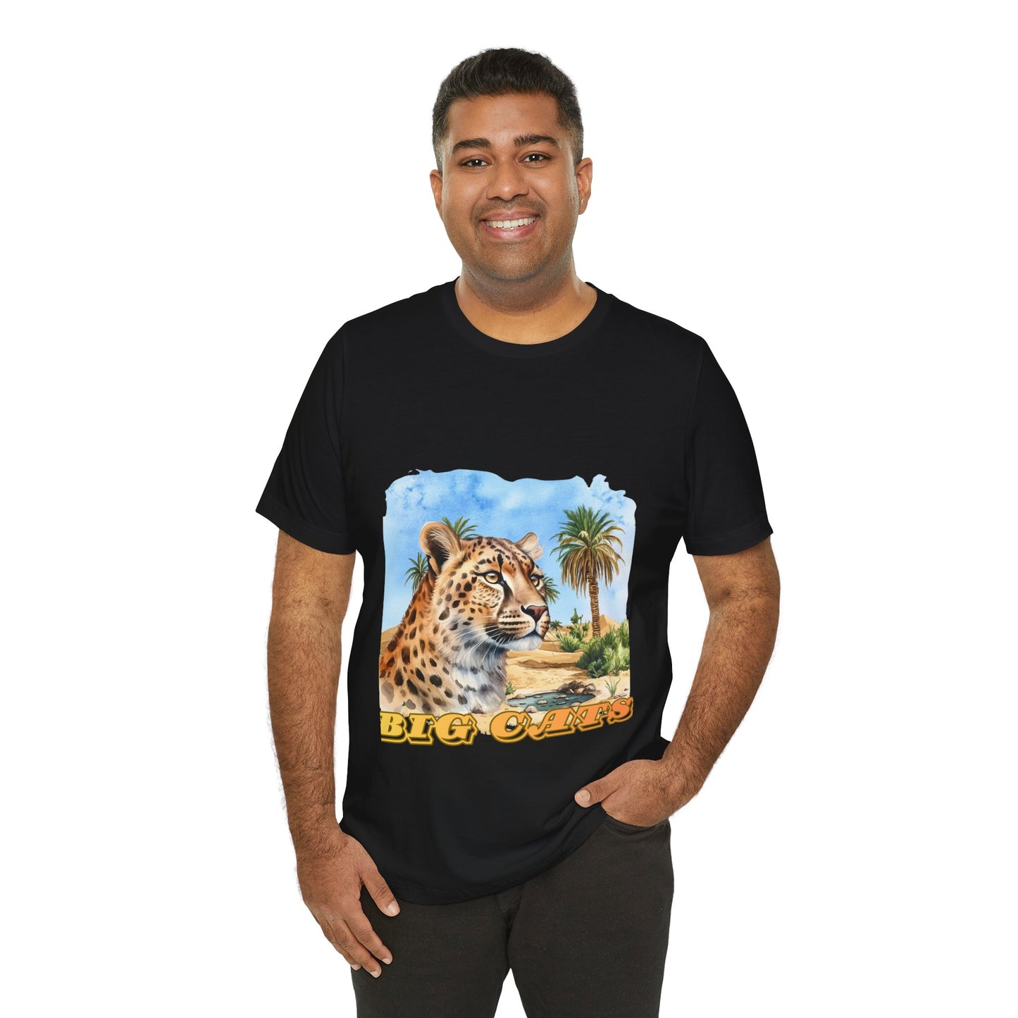 Cheetah Graphic Tee – 'Big Cats' Vintage Safari T-Shirt