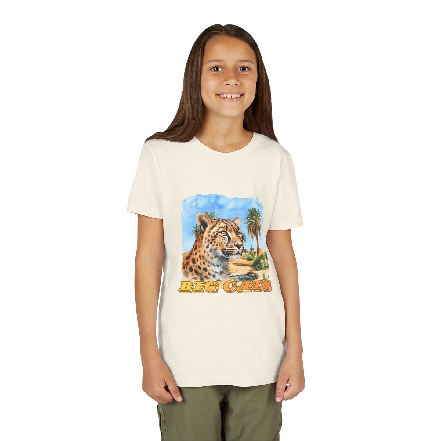 Boys Cheetah Big Cats Graphic Tee Shirt