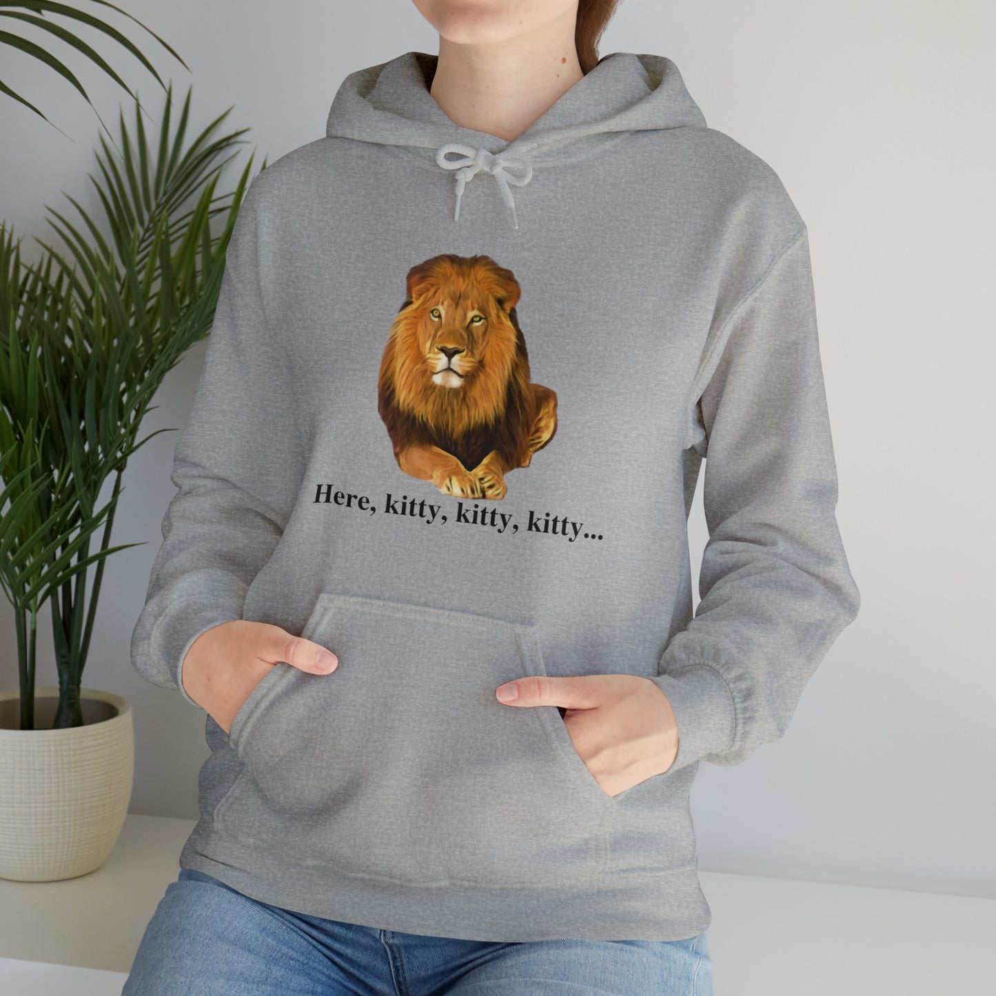 Unisex Lion Big Cats Hooded Sweatshirt