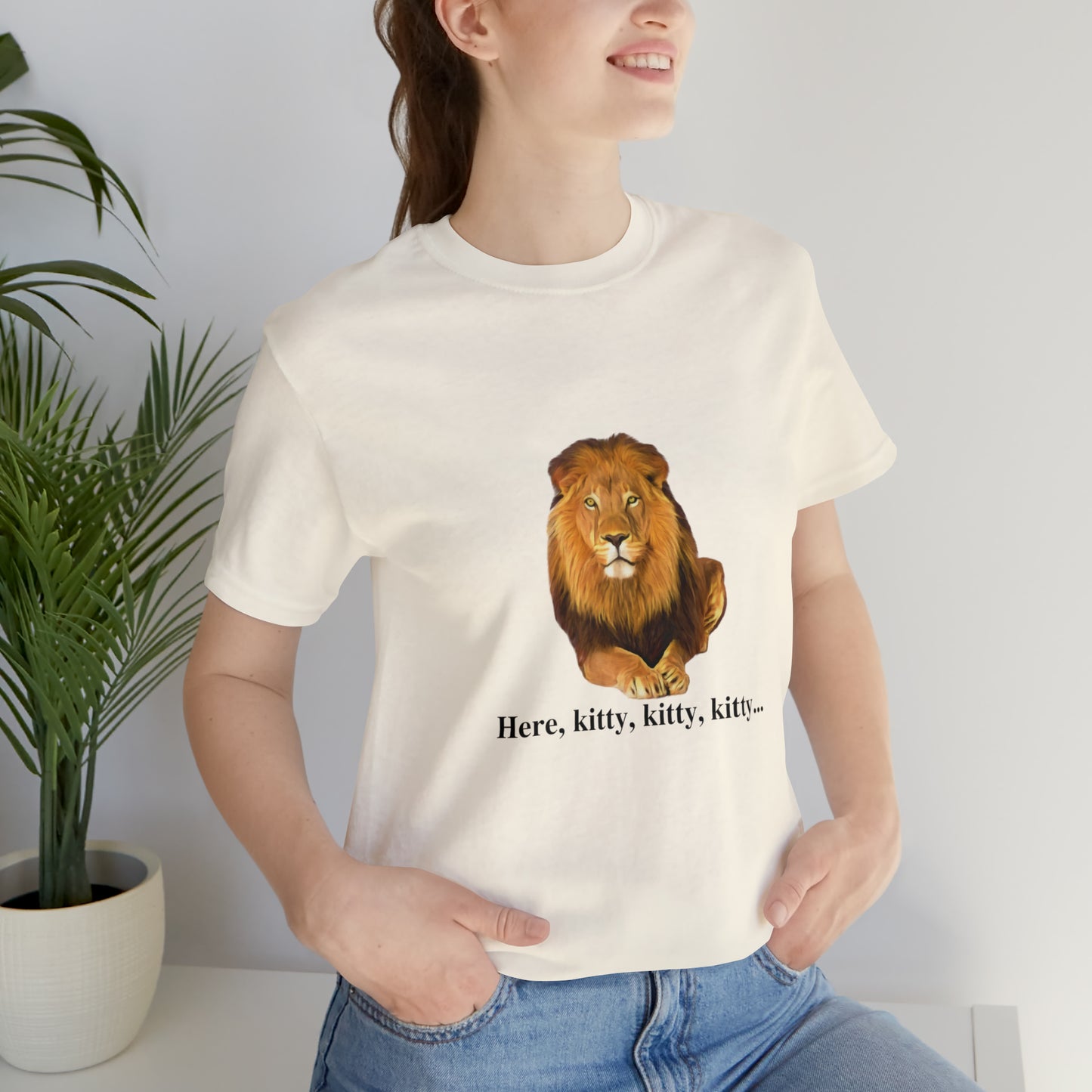 Unisex Lion Big Cats Short Sleeve Tee