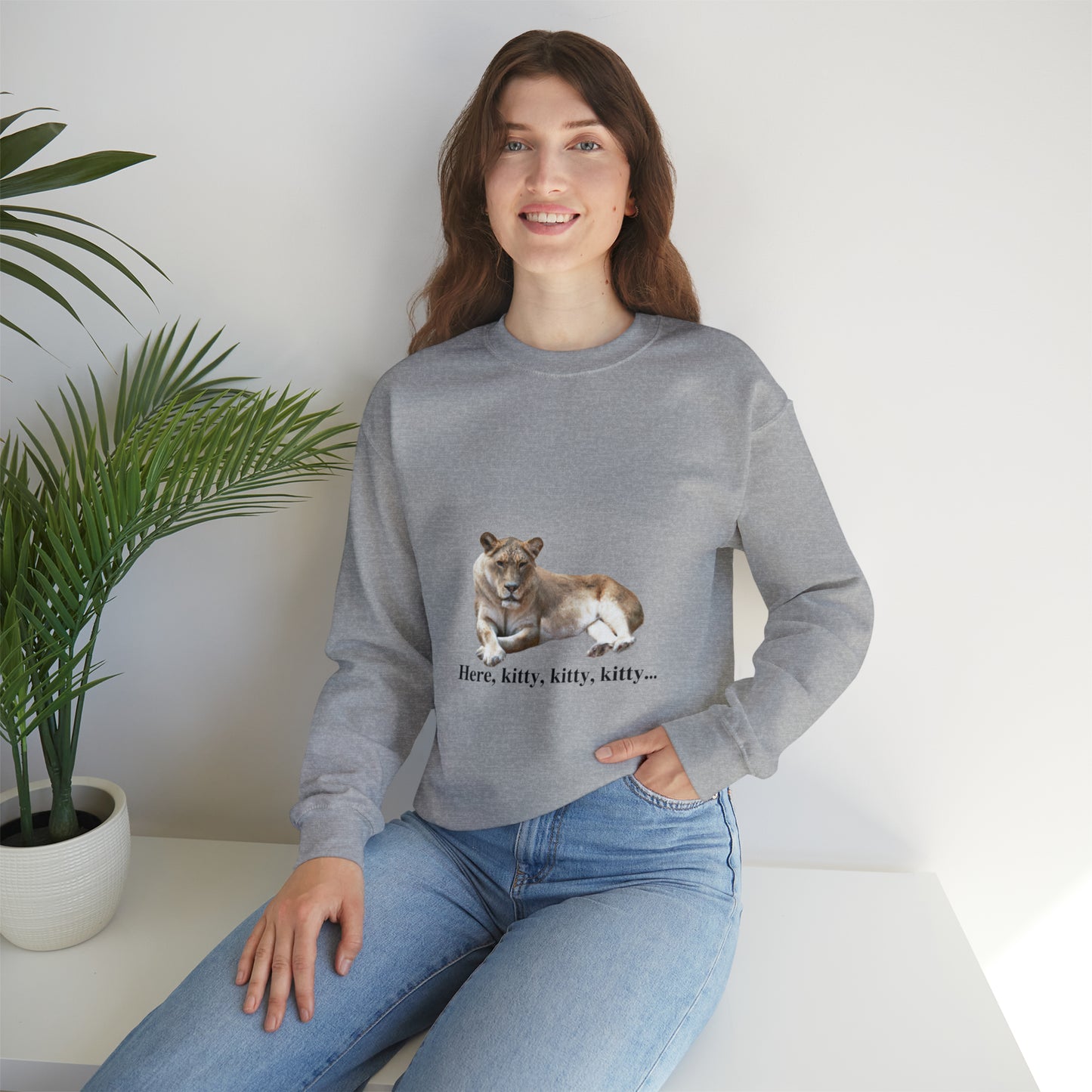 Unisex Lioness Big Cats Crewneck Sweatshirt