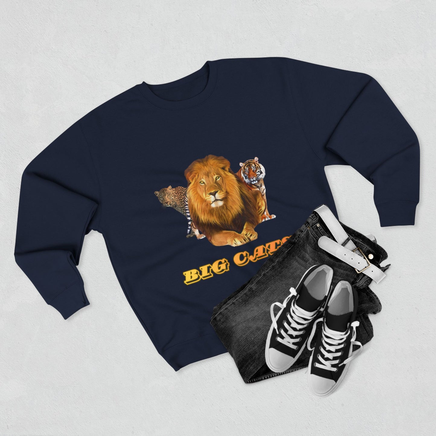 Unisex Premium Big Cats Crewneck Sweatshirt