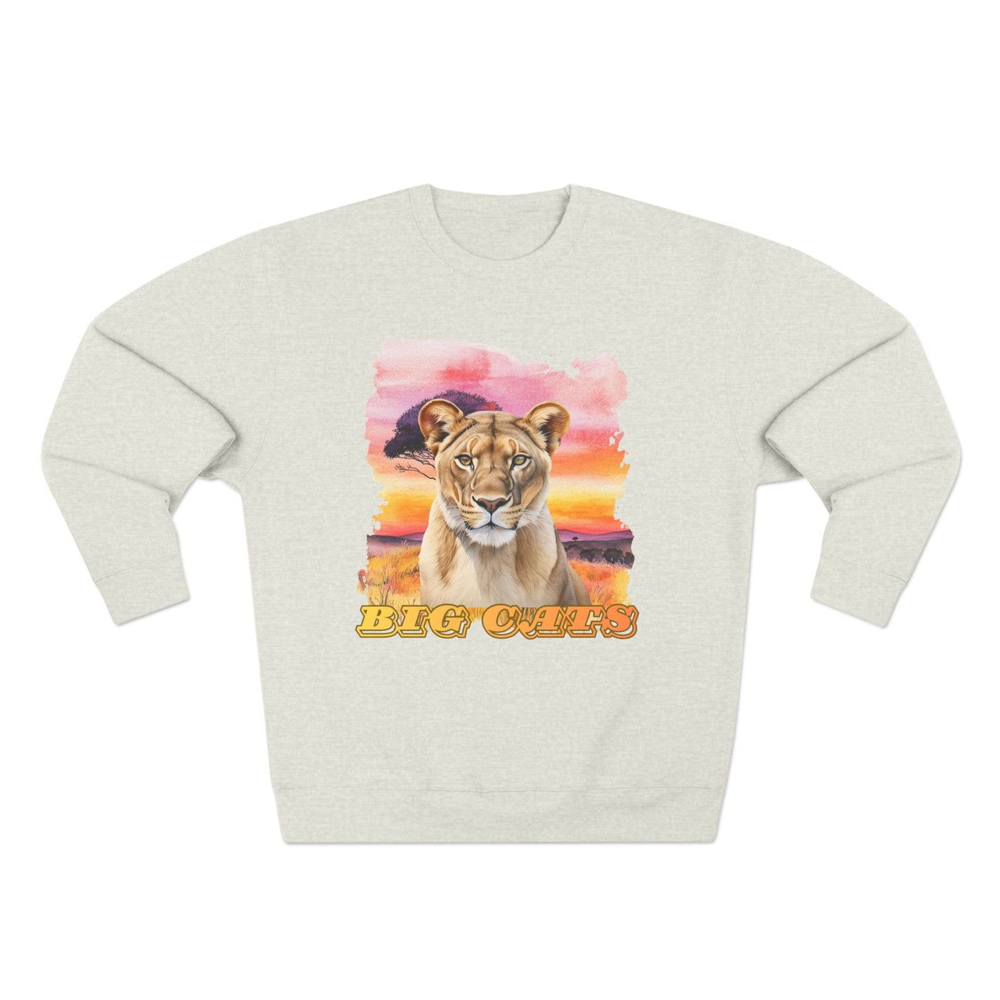 Women's Big Cats Lioness Premium Crewneck Sweatshirt