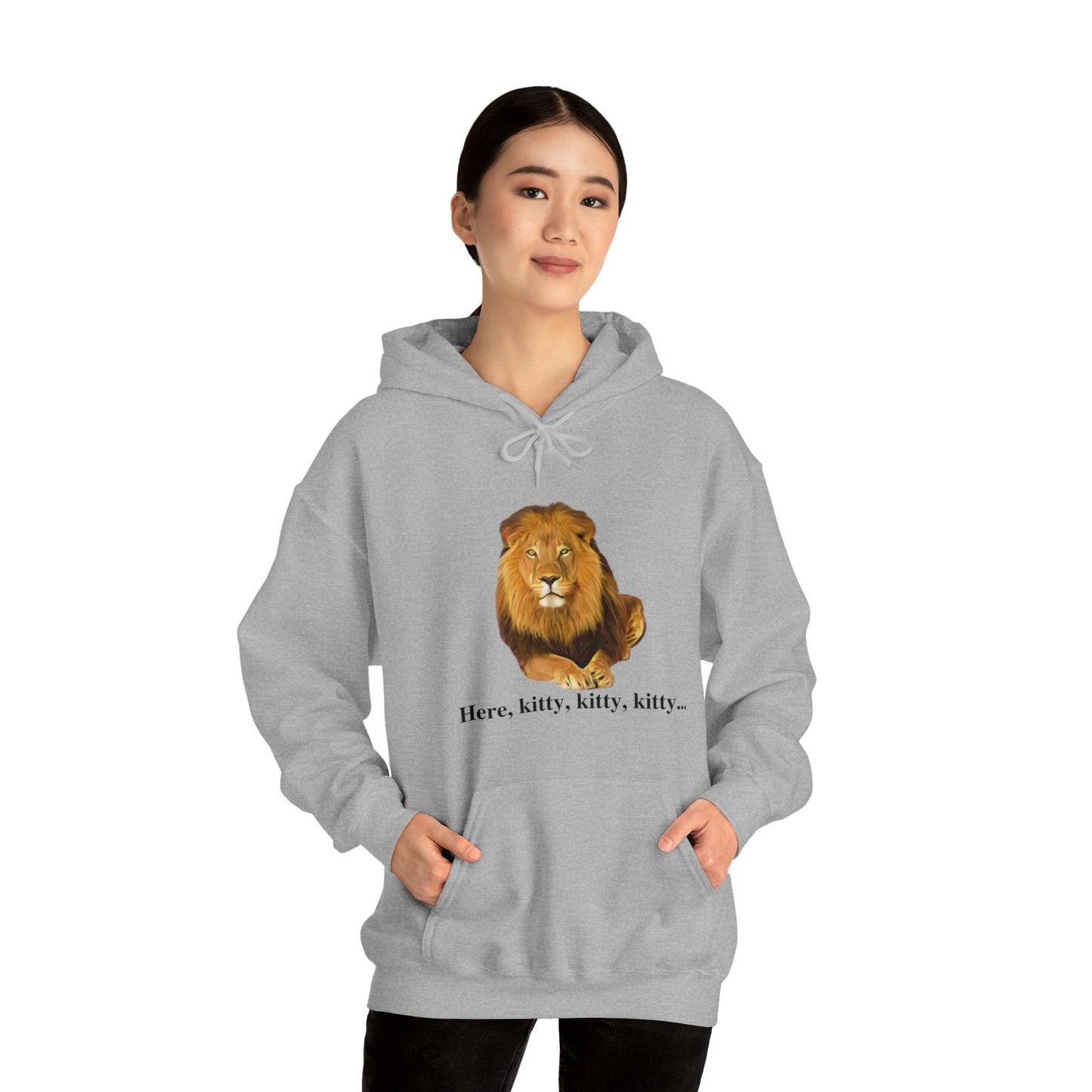 Unisex Lion Big Cats Hooded Sweatshirt