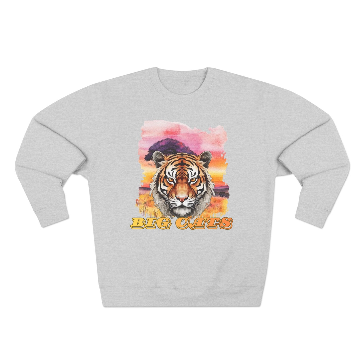 Women's Big Cats Tiger Premium Crewneck Sweatshirt