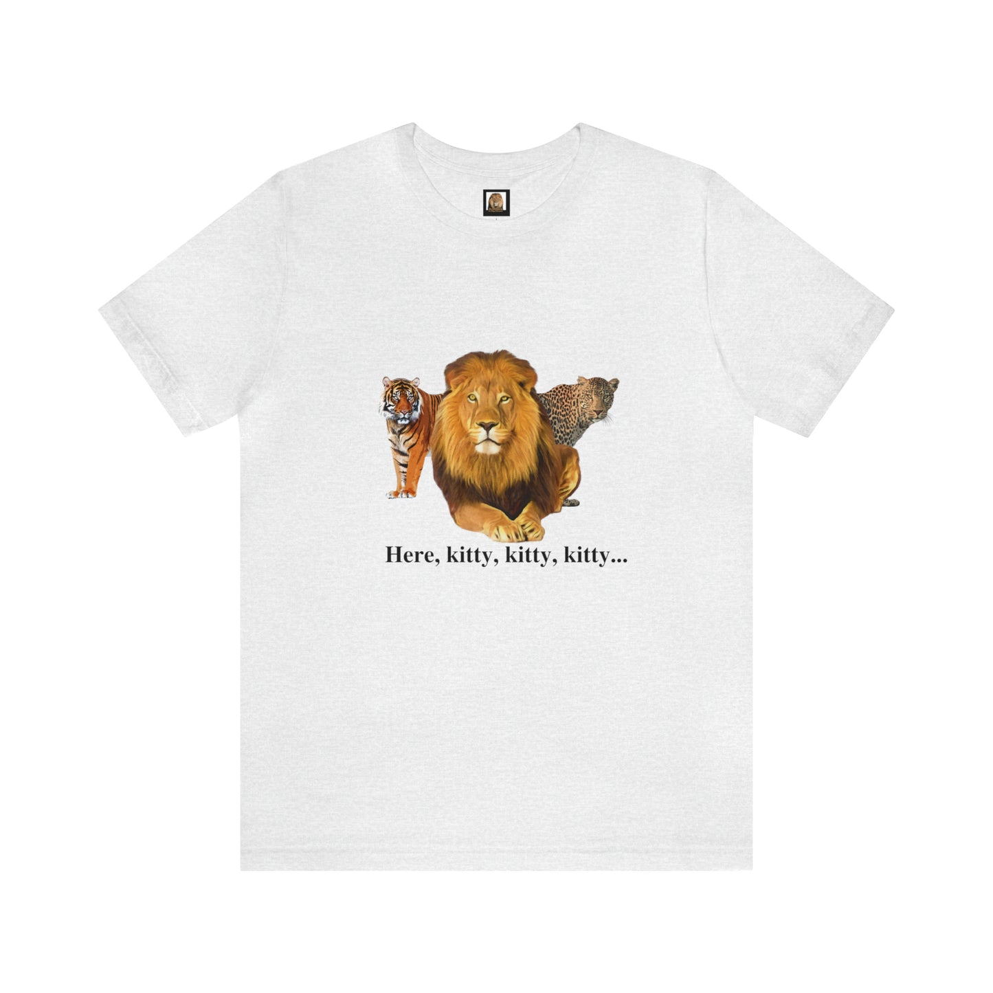 Unisex Big Cats Lion Short Sleeve Tee