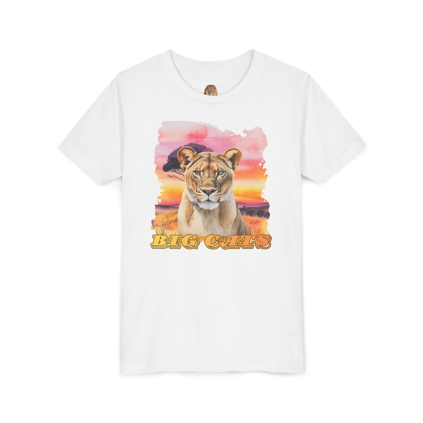 Girl's Lioness Big Cats Short Sleeve Tee