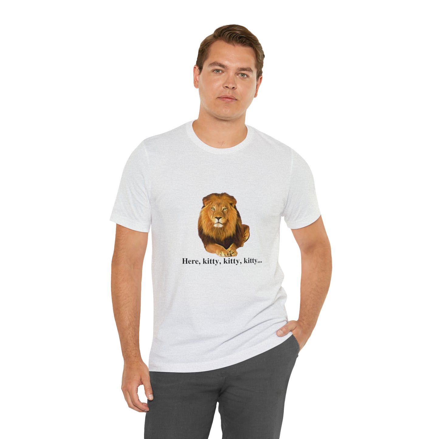 Unisex Lion Big Cats Short Sleeve Tee