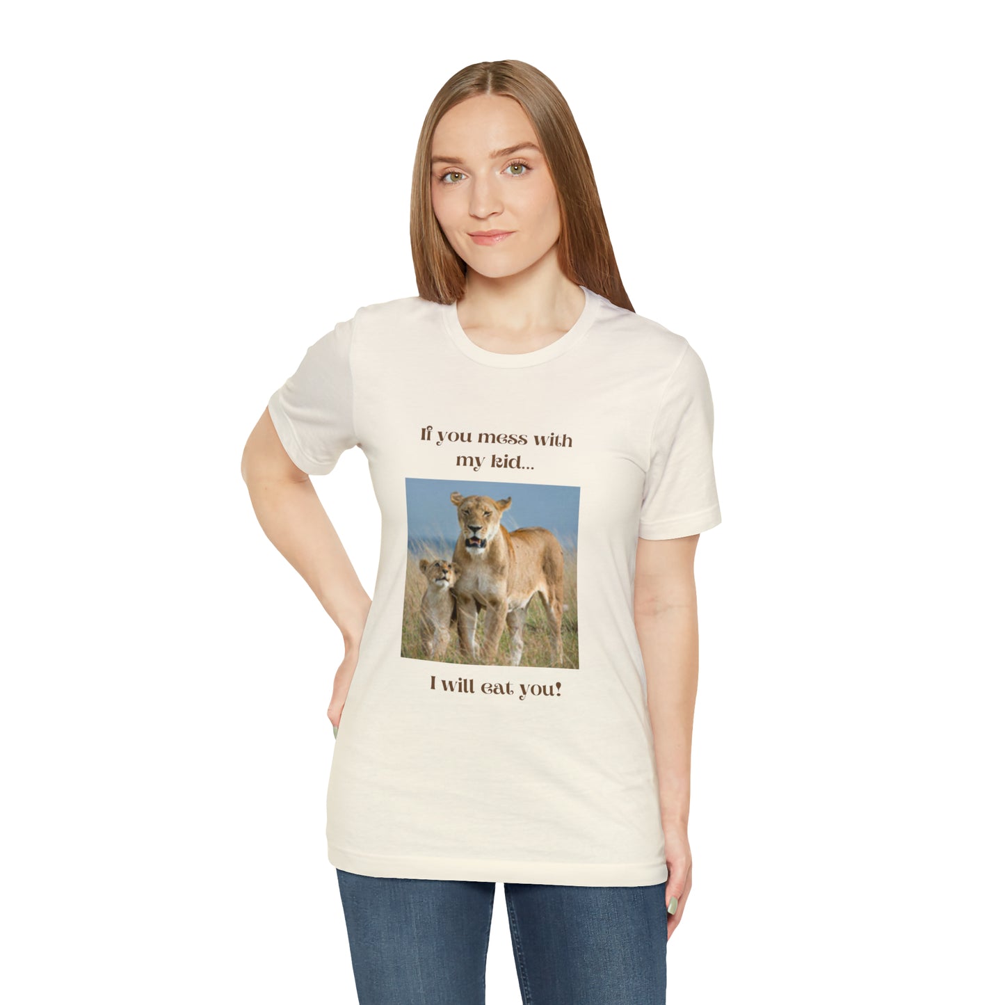 Womens' Lioness and Cub Short Sleeve Tee