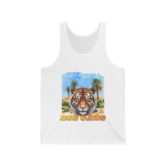 Men's Big Cats Tiger Head Tank Top