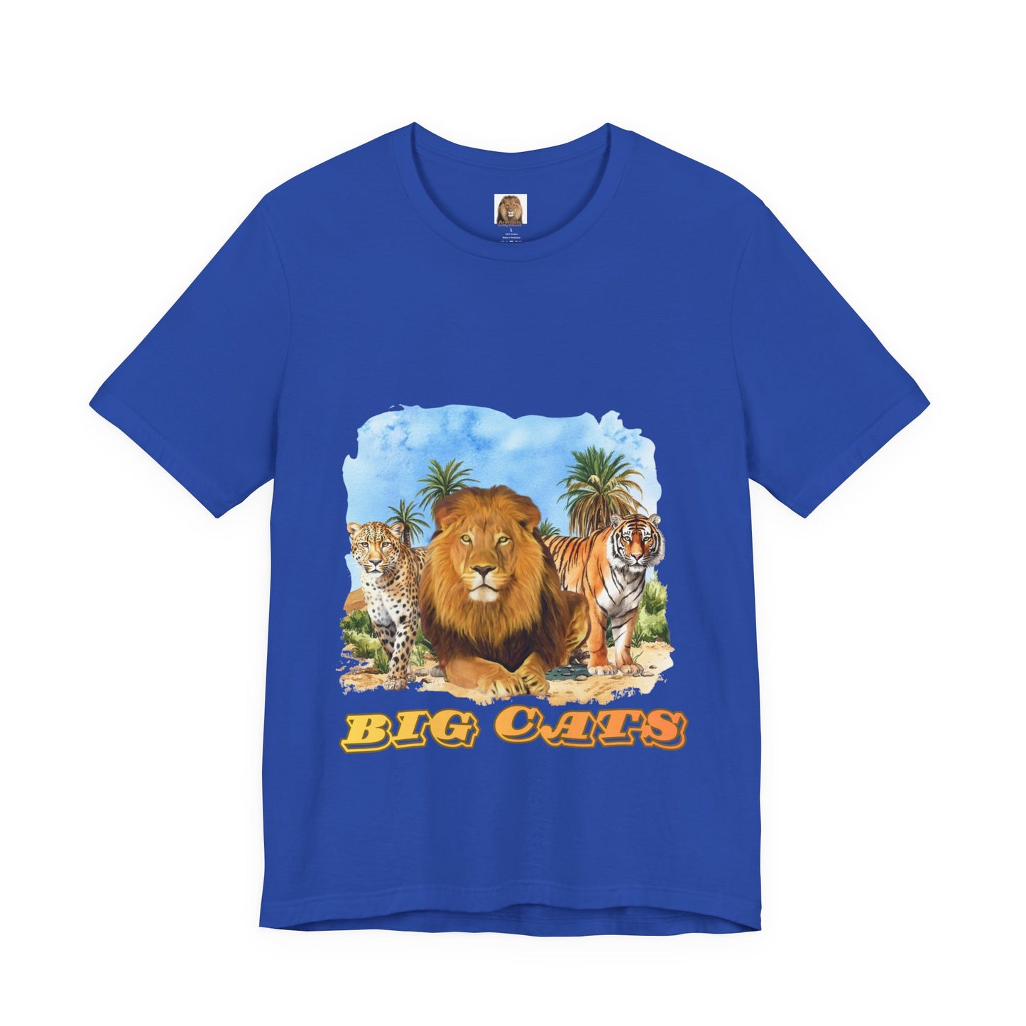 Men's Big Cats Trio Tee - Lion, Cheetah, and Tiger