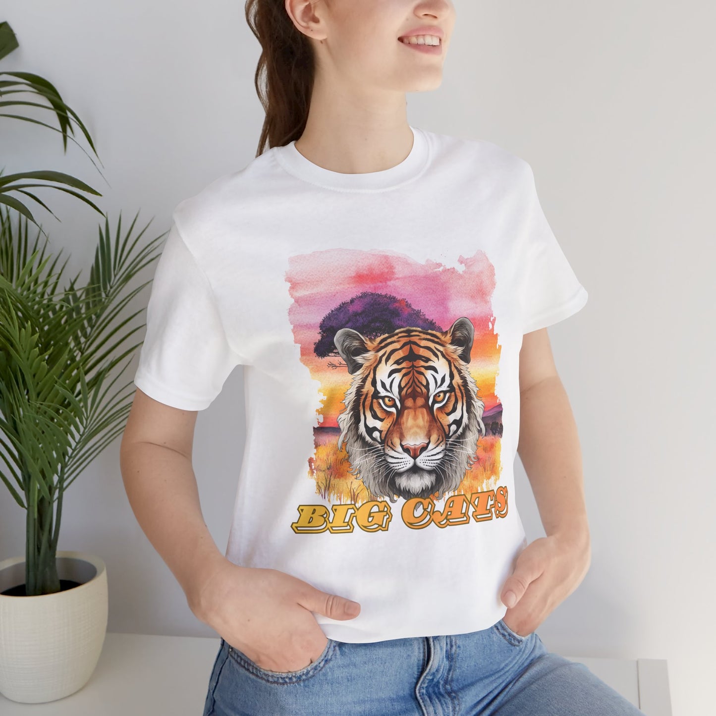 Women's Tiger Big Cats Short Sleeve Tee