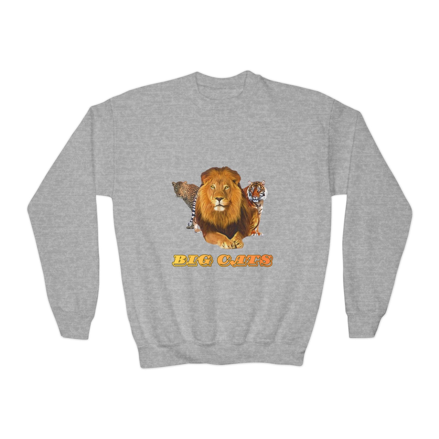 Youth Big Cats Lion Crewneck Sweatshirt