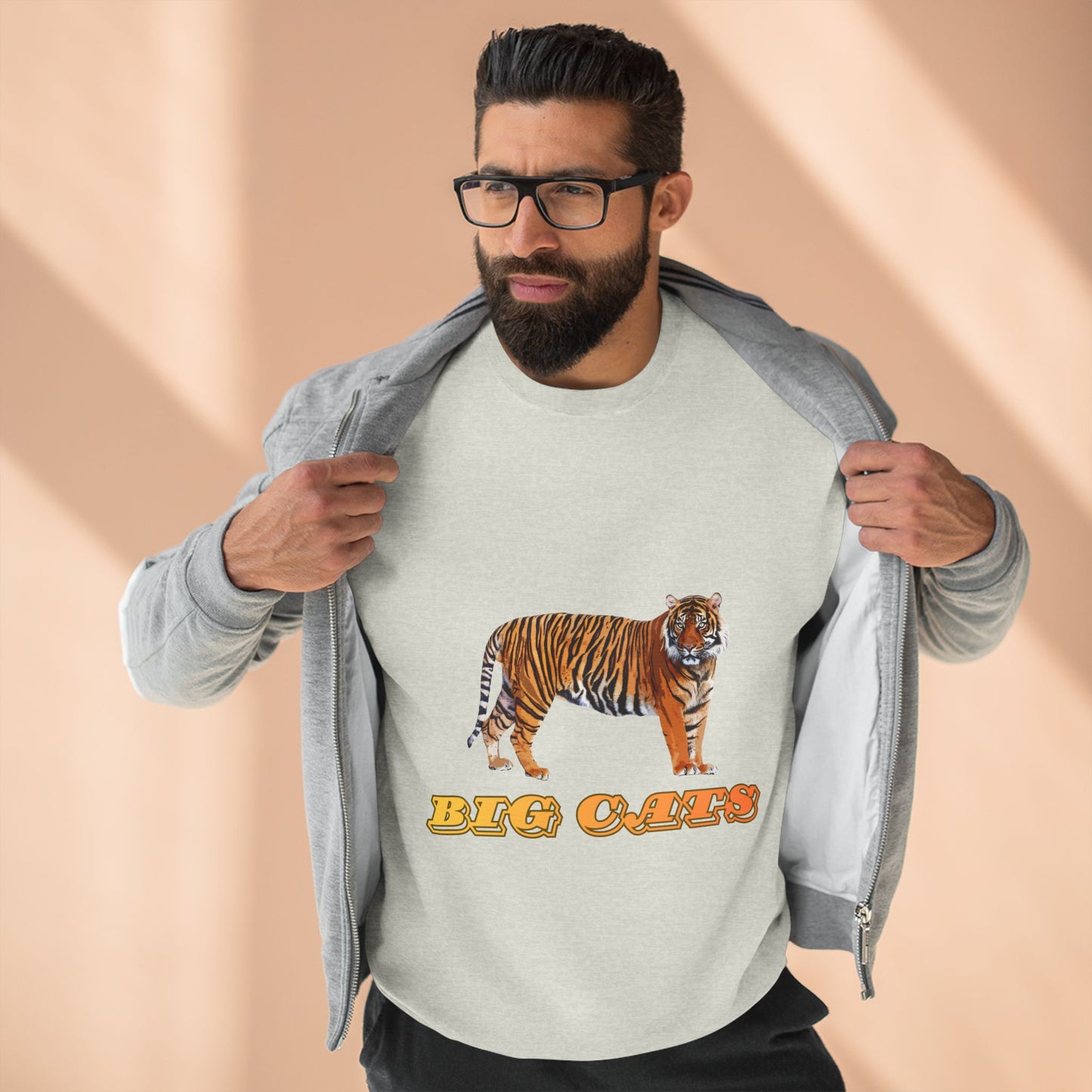 Unisex Premium Tiger Big Cats Crewneck Sweatshirt